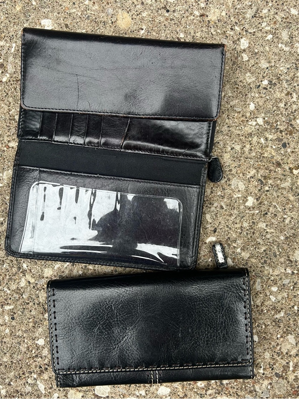 Black Leather Wallets Duo - Picture 3 of 6
